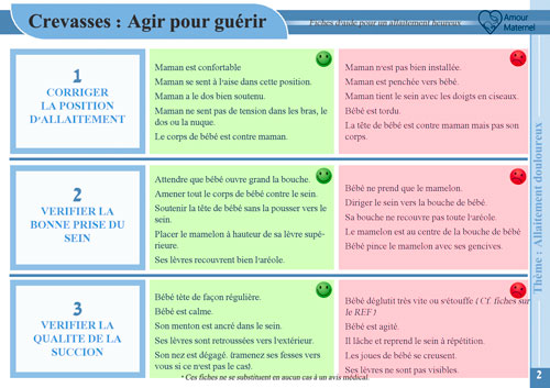 agir pour soigner les crevasses