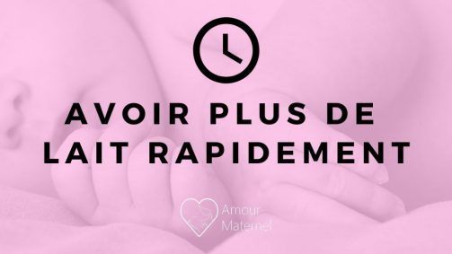 plus de lait