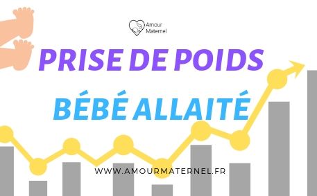 prise poids bébé allaité