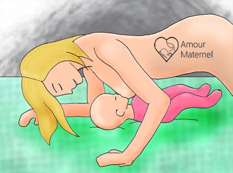 position allaitement louve