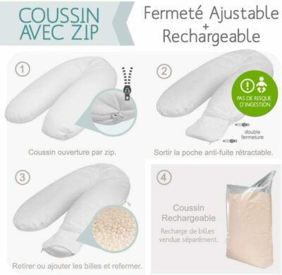 Coussin Modulit avec zip
