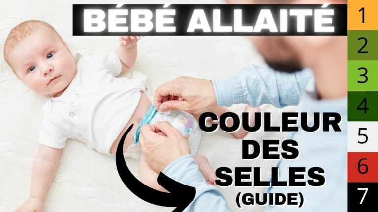 couleur selles bébé allaité