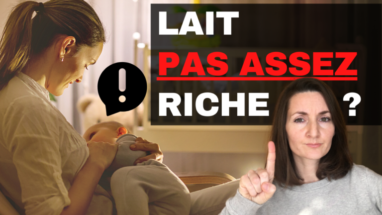 lait maternel pas assez nourrissant