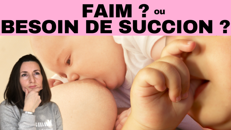 besoin de succion ou faim de bébé