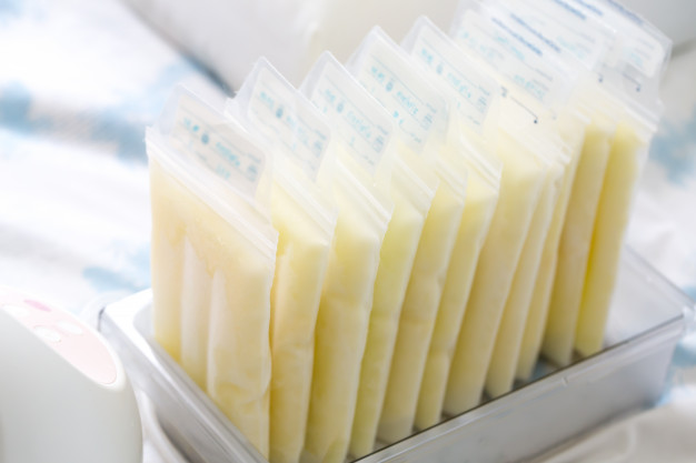 Bac de tri des récipients de stockage du lait maternel