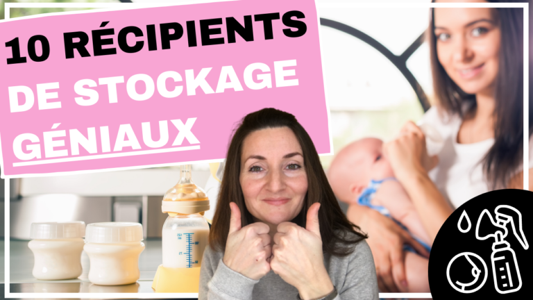 Récipients de conservation du lait maternel