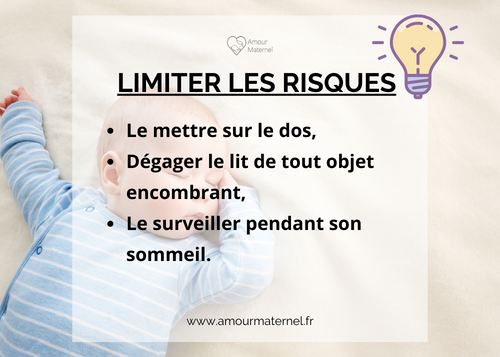 bebe dort sur le cote limiter risques