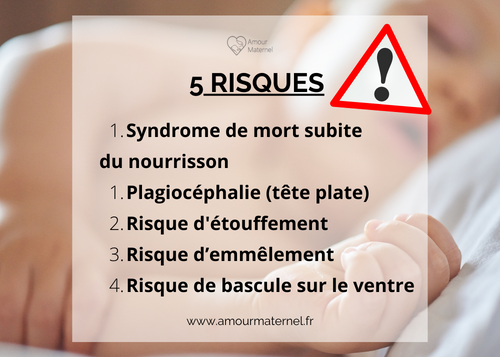 bebe dort sur le côté risques