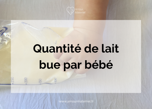 Comment connaître la quantité de lait que bébé a bu pendant la tétée ?
